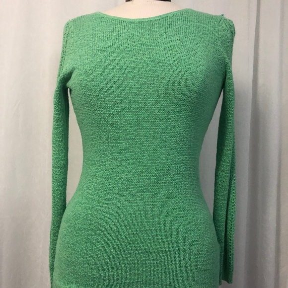 Rachel Zoe Karla Open Weave Green Sweater new - Picture 6 of 6